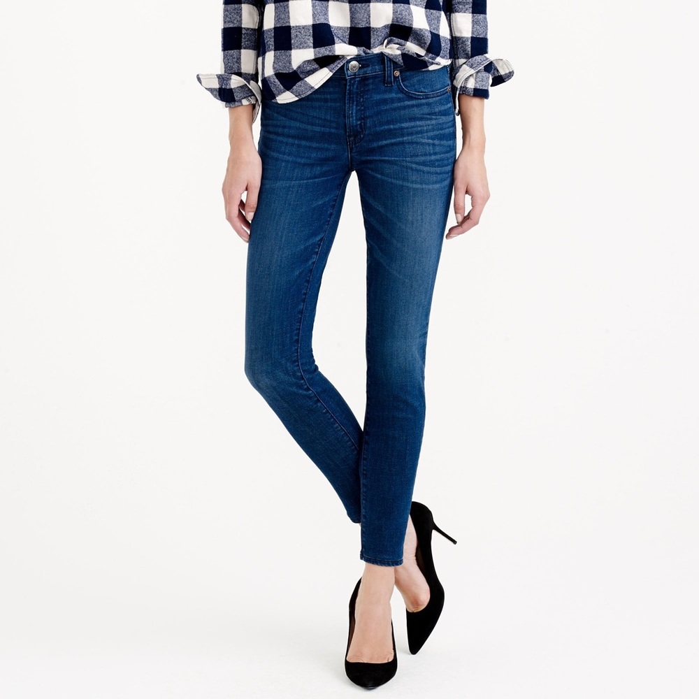 J.Crew Toothpick Cone Denim Jeans in Kelly Wash